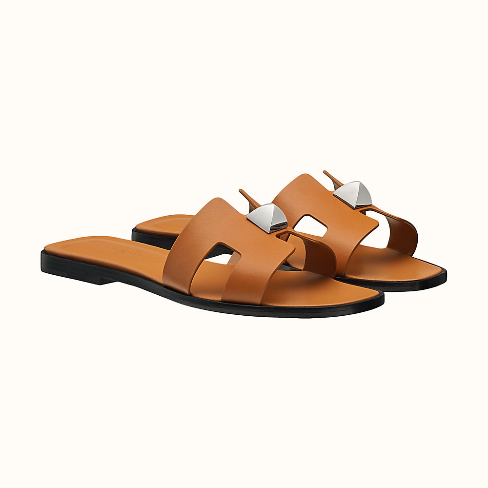 sandales oran hermes camel